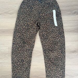 Banana Republic Factory Animal Print Barrel Ankle Jeans - Brand New